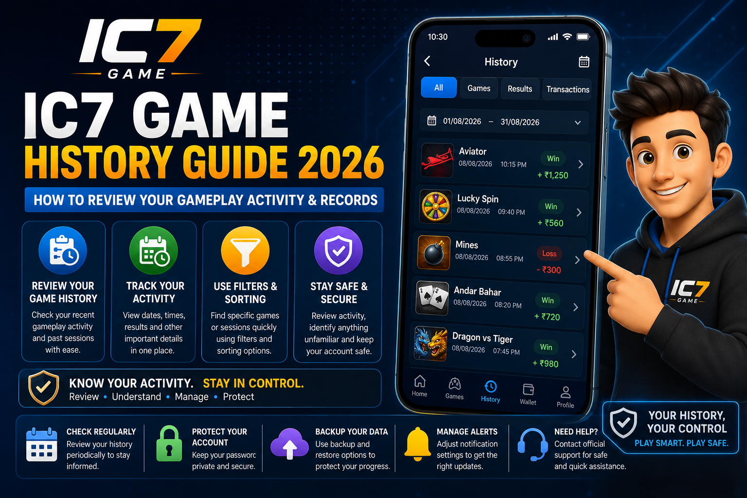 IC7 Game History Guide 2026: How to Review Your Gameplay Activity & Records